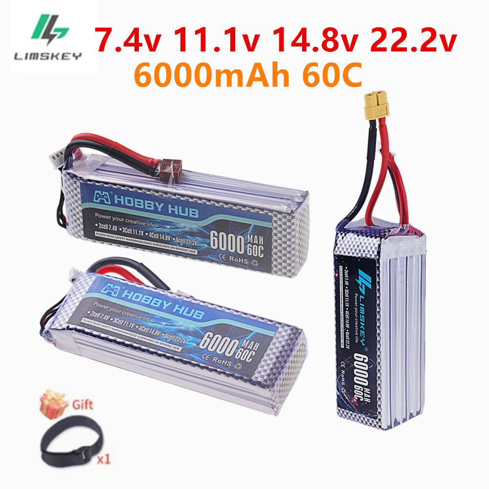 Baterai LiPo 7.4V 11.1V 14.8V  - 4S Lipo Battery 14.8V 6000Mah ulasan dan harga