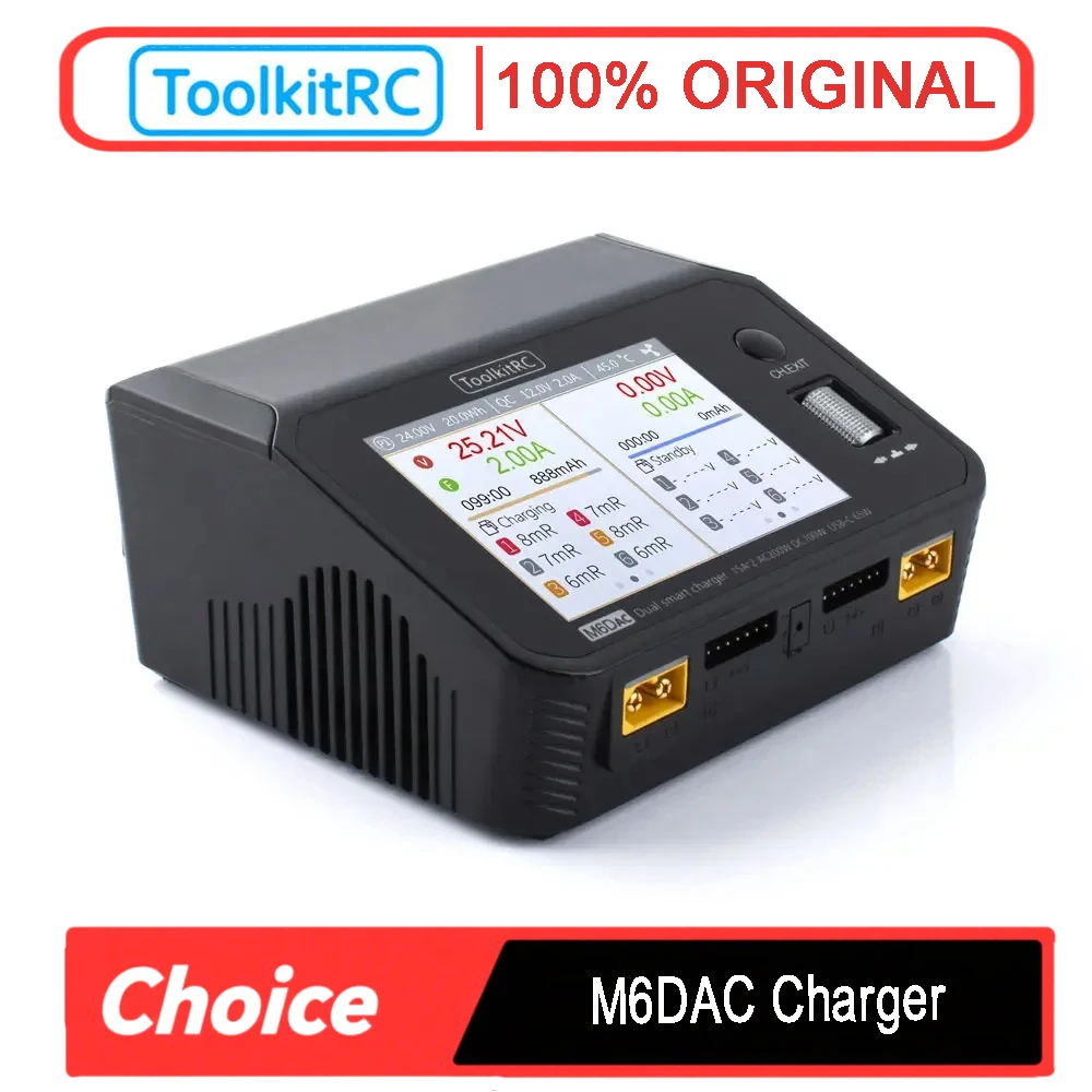 ToolkitRC M6DAC Pengisi Daya d - Toolkitrc M6Dac Smart Charger ulasan dan harga