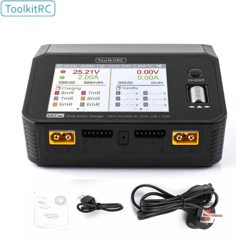 ToolkitRC M6DAC Pengisi Daya d - Toolkitrc M6Dac Smart Charger ulasan dan harga