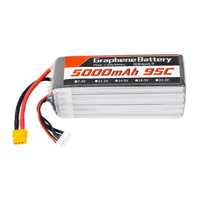 Baterai Lipo Graphene 5000mAh  - 6S Lipo Battery 22.2V 5000Mah ulasan dan harga