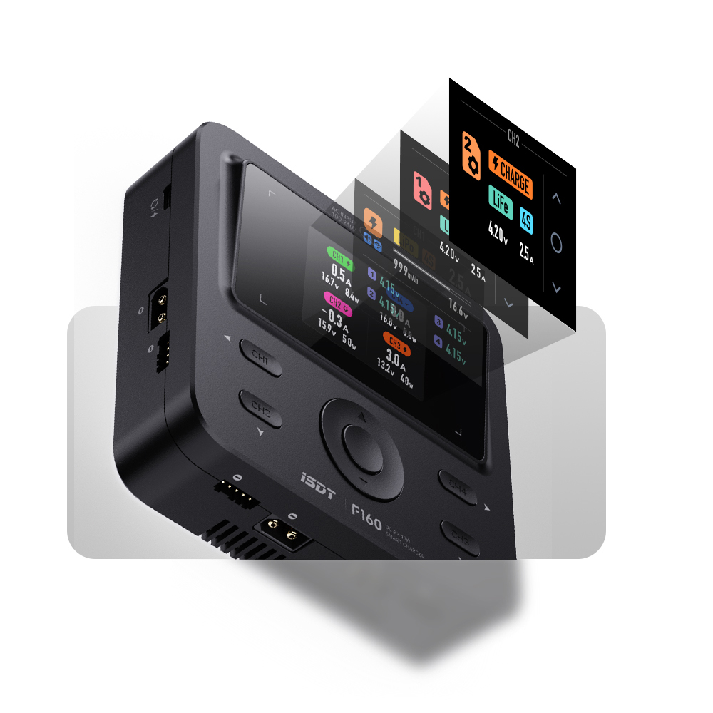 ISDT F160 4CH AC Quad Channel  - Toolkitrc M6Dac Smart Charger ulasan dan harga